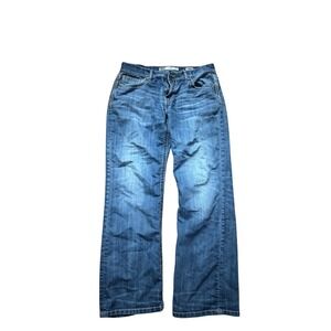 BKE Carter Blue Wash Denim Jeans Size 34R Straight Leg Casual Everyday Classic